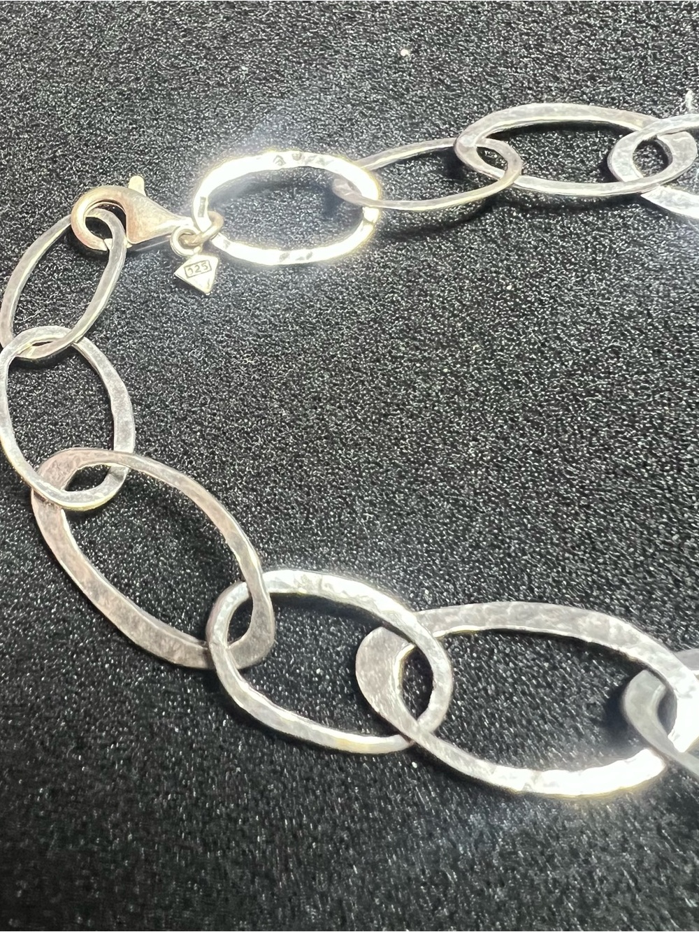 Retired Silpada Oval Chain Link Sterling Silver Necklace 18"